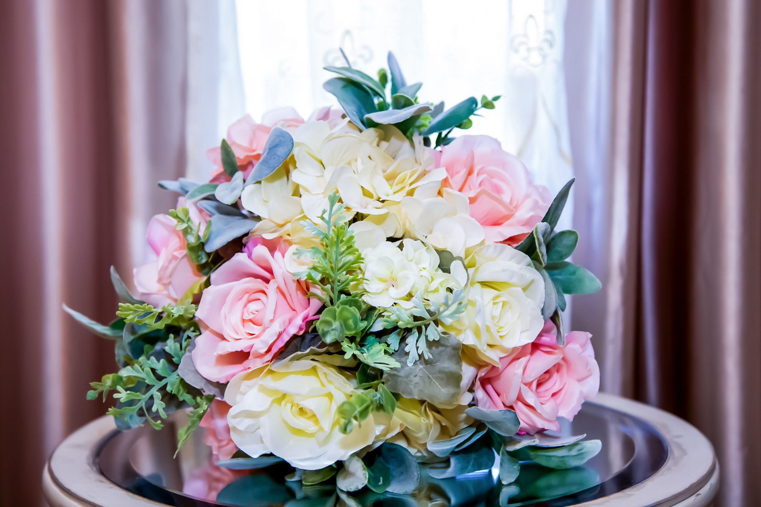 Neutral Bouquet with Terracotta & Burnt Orange - Dried Flowers Forever