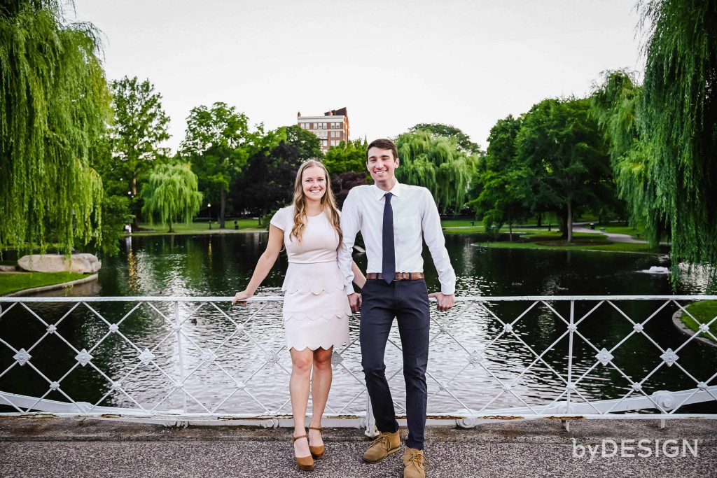 Engagement Summer Garden at Boston